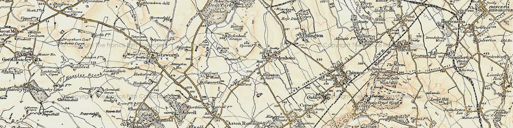 Old map of Kingston Stert in 1897-1898