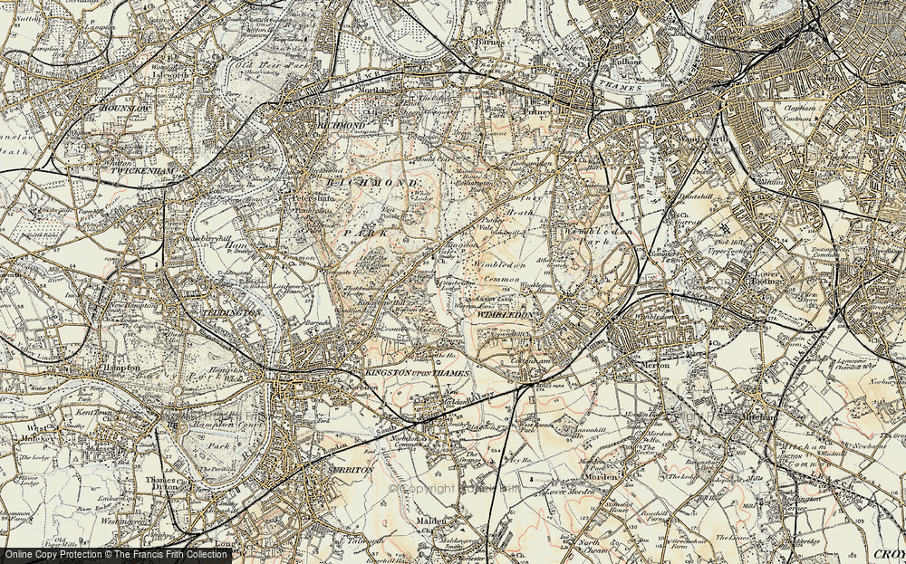 Old Map of Kingston Vale, 1897-1909 in 1897-1909