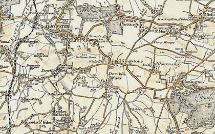 Old map of Kingstone in 1898-1899