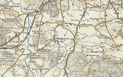 Old map of Kingstone in 1902