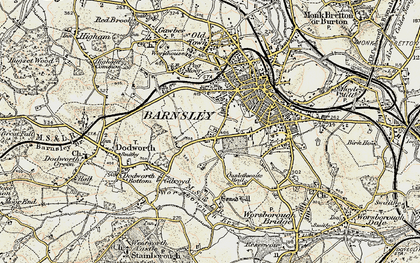 Old map of Kingstone in 1903