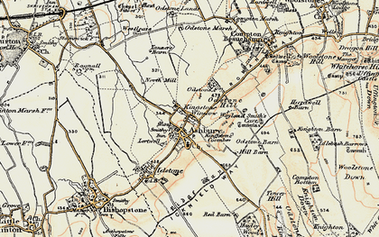 Old map of Kingstone Winslow in 1897-1899