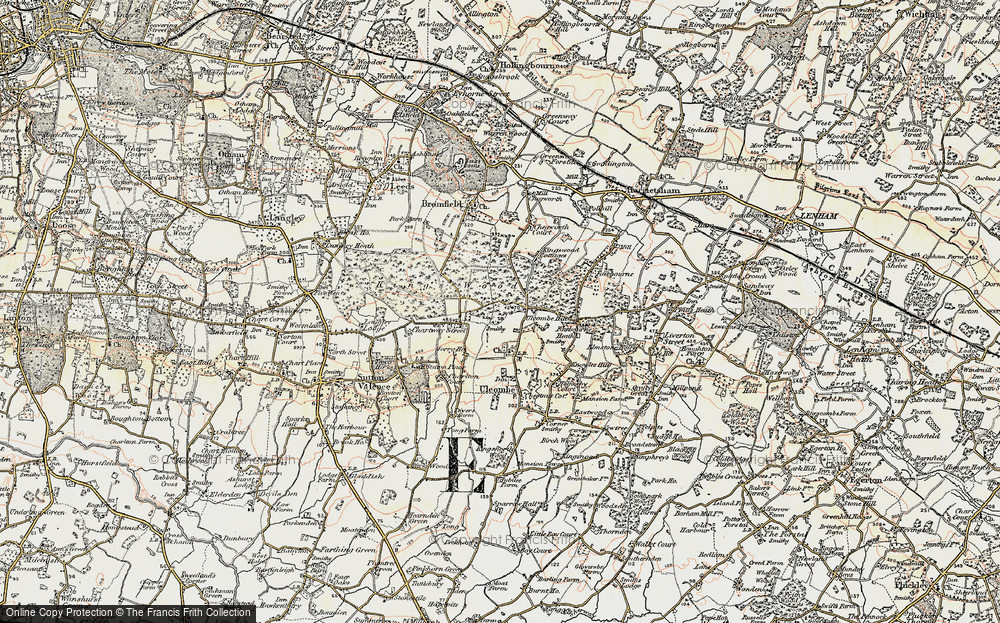 Old Map of Kingswood, 1897-1898 in 1897-1898