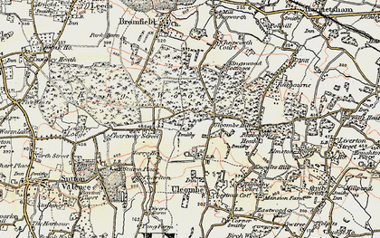 Old map of Kingswood in 1897-1898