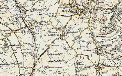 Old map of Kingswood in 1898-1899