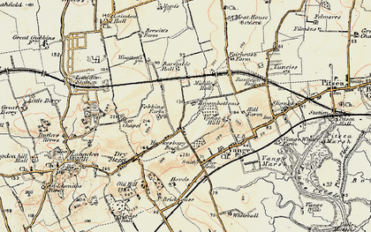 Old map of Kingswood in 1898