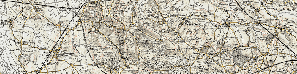 Old map of Kingswood in 1902-1903