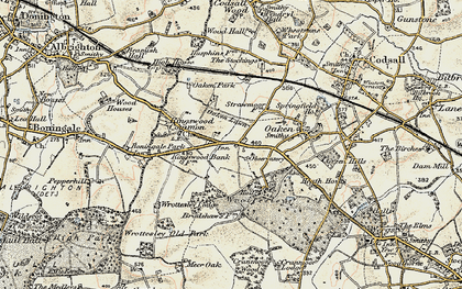 Old map of Kingswood Common in 1902