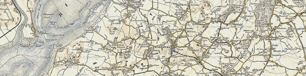 Old map of Kington in 1899