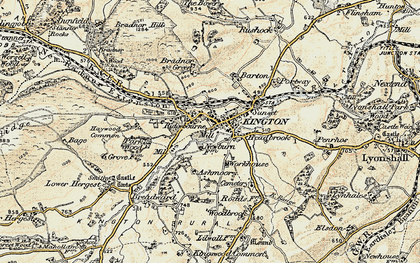 Old map of Kington in 1900-1903