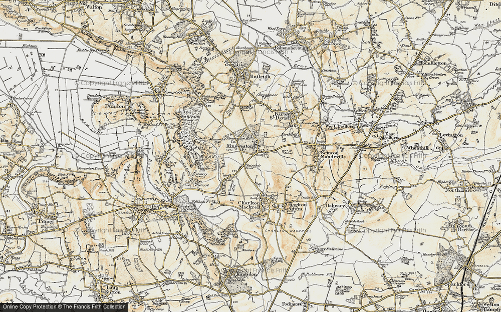 Old Map of Kingweston, 1899 in 1899