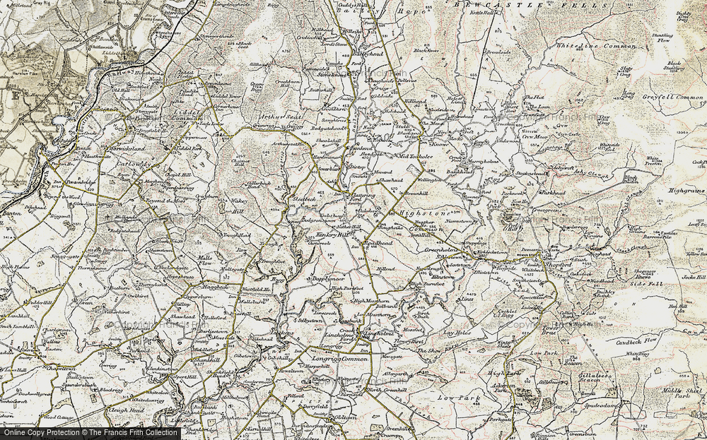Old Map of Kinkry Hill, 1901-1904 in 1901-1904