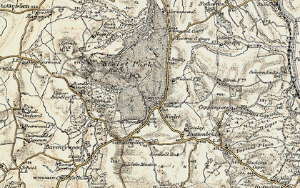 Old map of Kinlet in 1901-1902