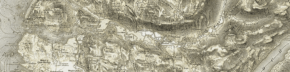 Old map of Àird Molach in 1908