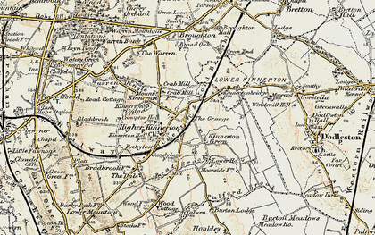 Old map of Brad Brook in 1902-1903