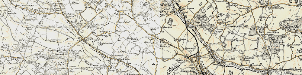 Old map of Kinsbourne Green in 1898-1899