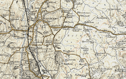 Old map of Kinsey Heath in 1902