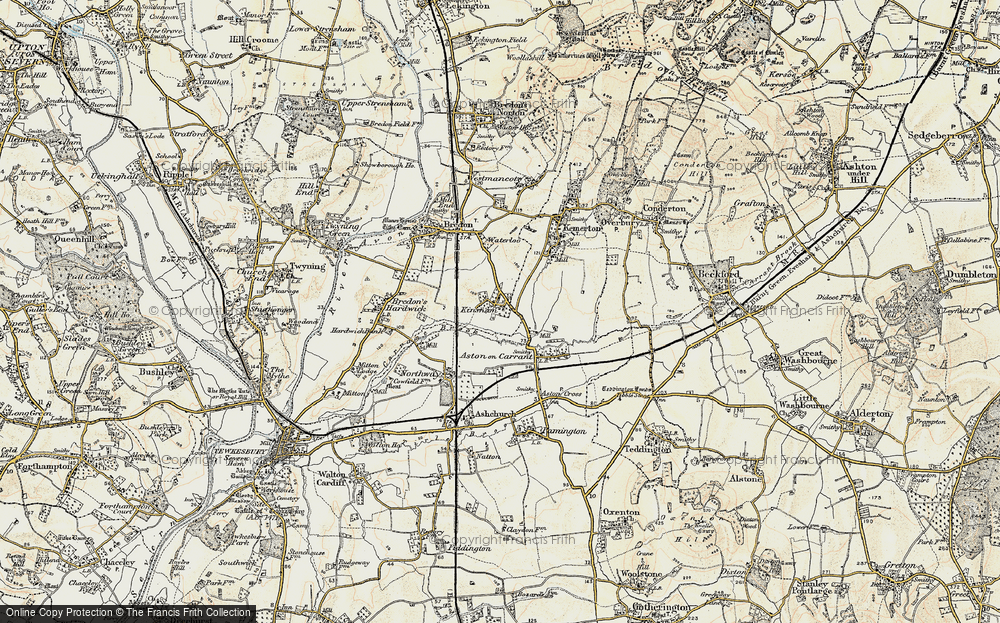 Old Map of Kinsham, 1899-1901 in 1899-1901