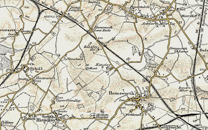 Old map of Kinsley in 1903