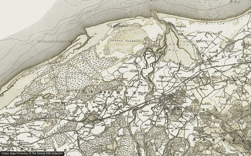 Old Map of Kintessack, 1910-1911 in 1910-1911