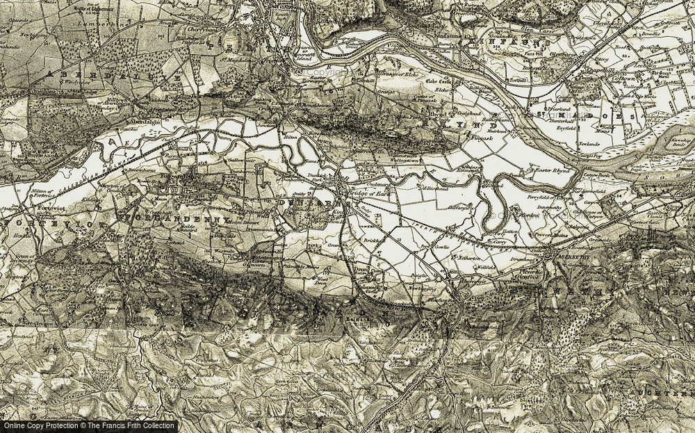 Historic Ordnance Survey Map Of Kintillo, 1906-1908