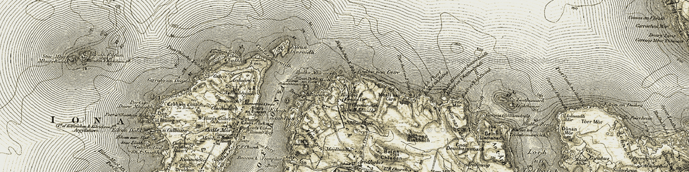 Old map of Bàgh Inbhir h-Aibhne in 1906-1907