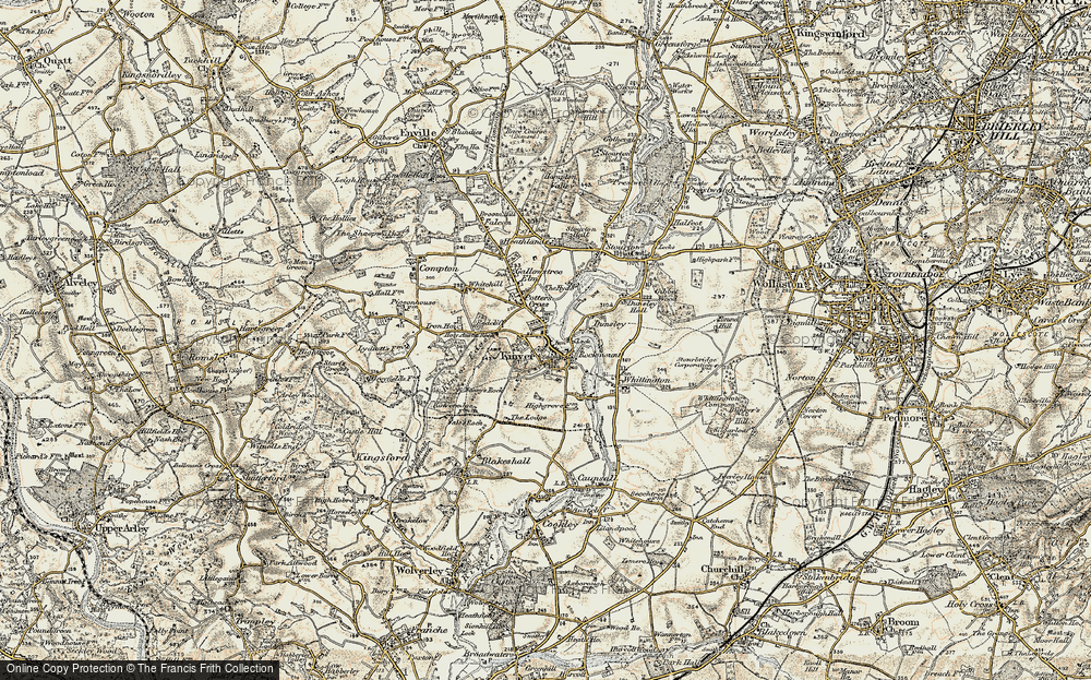 Old Map of Kinver, 1901-1902 in 1901-1902