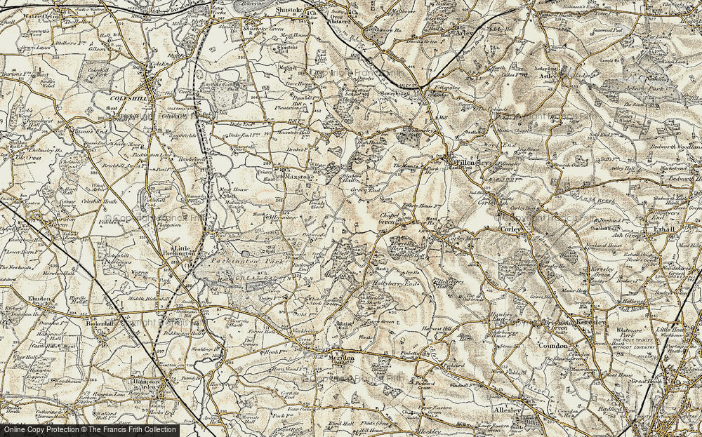 Old Map of Kinwalsey, 1901-1902 in 1901-1902