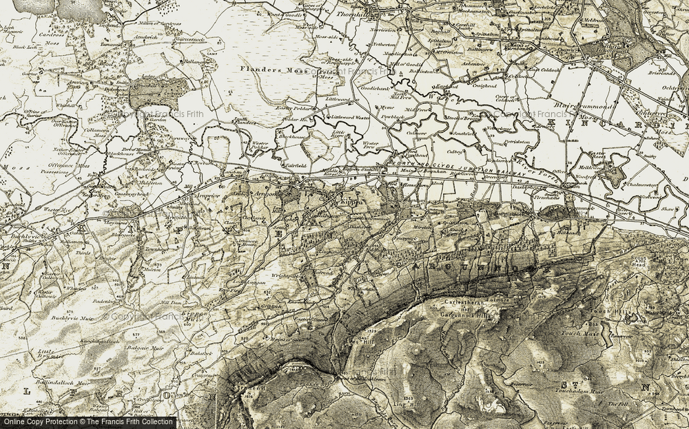 Old Map of Kippen, 1904-1907 in 1904-1907
