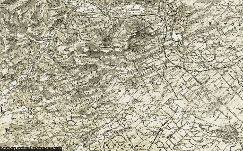 Old Map of Kippilaw Mains, 1901-1904 in 1901-1904