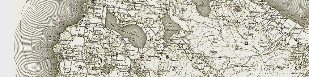 Old map of Westside in 1912