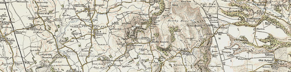 Old map of Brickshed Cott in 1903-1904