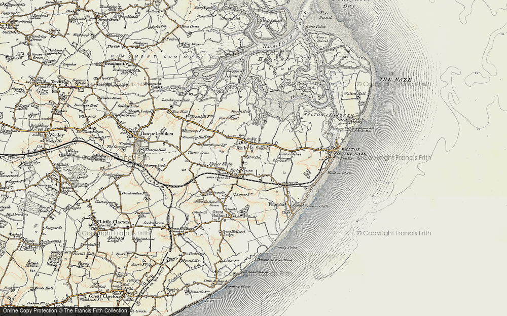 Old Map of Kirby-le-Soken, 0-1899 in 0-1899