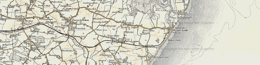 Old map of Kirby-le-Soken in 0-1899