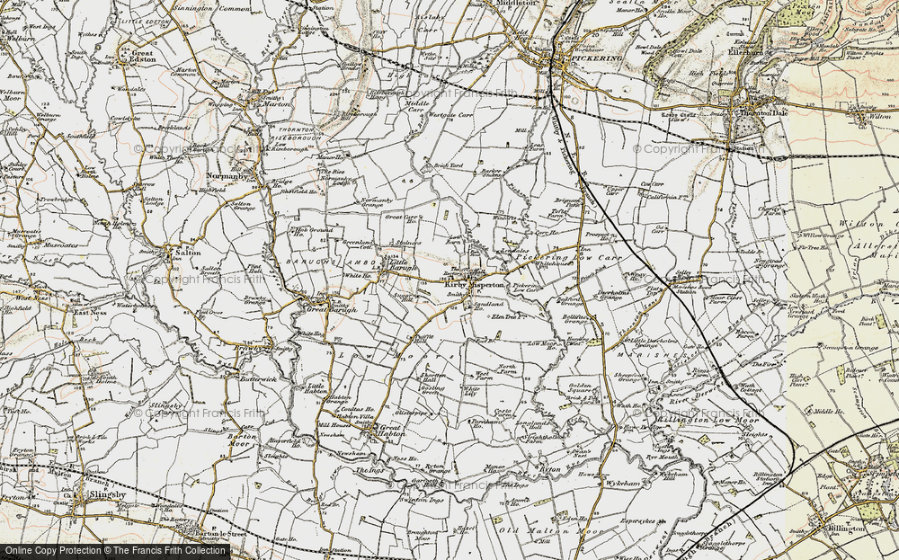 Old Map of Historic Map covering Bukthorn in 1903-1904