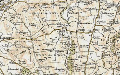 Old map of Bank Top in 1903-1904