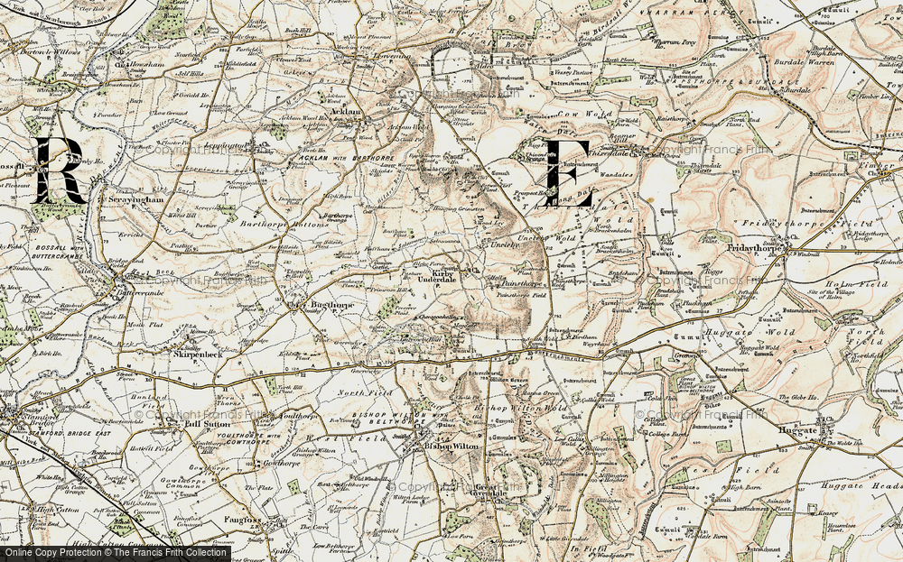 Old Map of Kirby Underdale, 1903-1904 in 1903-1904