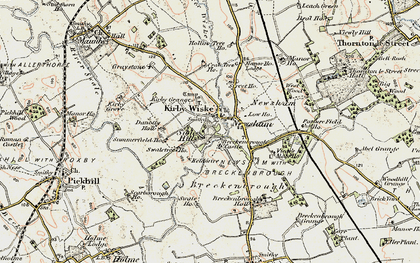 Old map of Kirby Wiske in 1903-1904