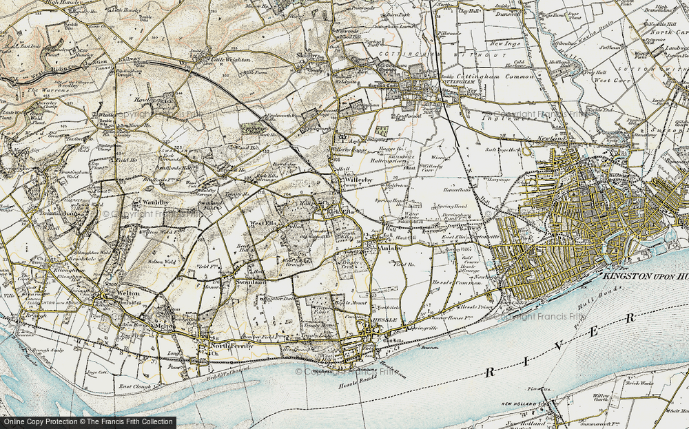 Old Map of Kirk Ella, 1903-1908 in 1903-1908