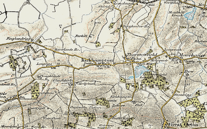 Old map of Kirkbampton in 1901-1904