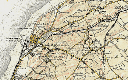 Old map of Kirkborough in 1901-1905