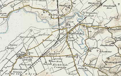 Old map of Angerton Ho in 1901-1904