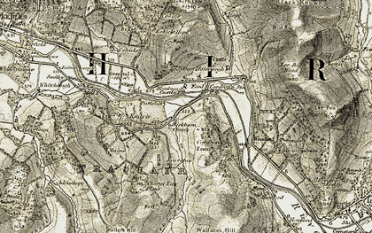 Old map of Kirkburn in 1903-1904