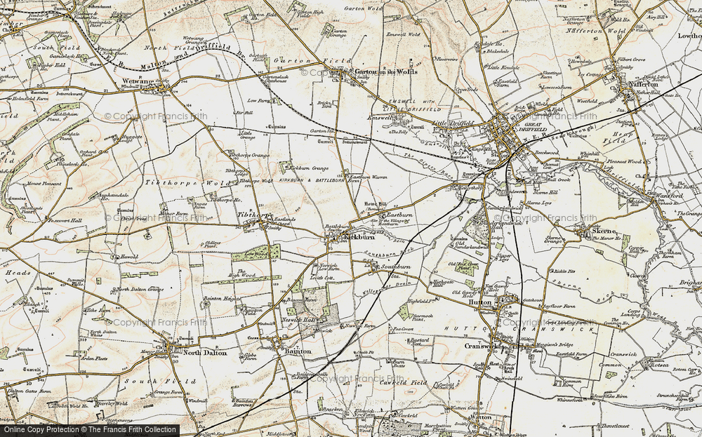 Old Map of Kirkburn, 1903-1904 in 1903-1904