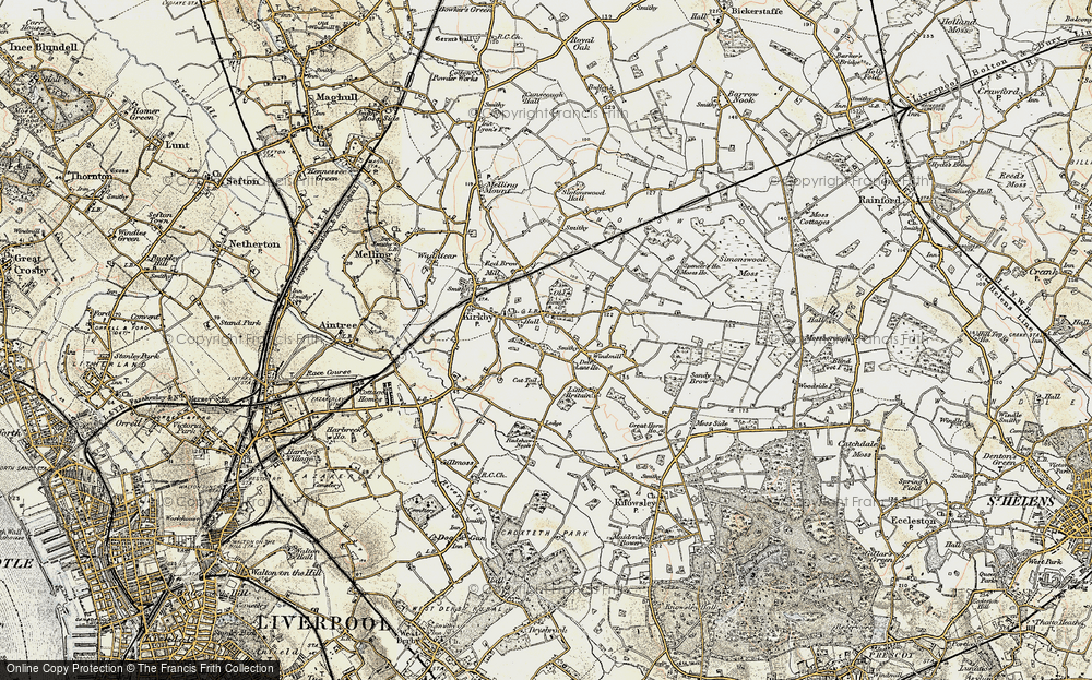 Old Map of Kirkby, 1902-1903 in 1902-1903