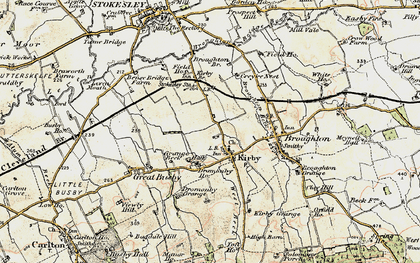 Old map of Kirkby in 1903-1904