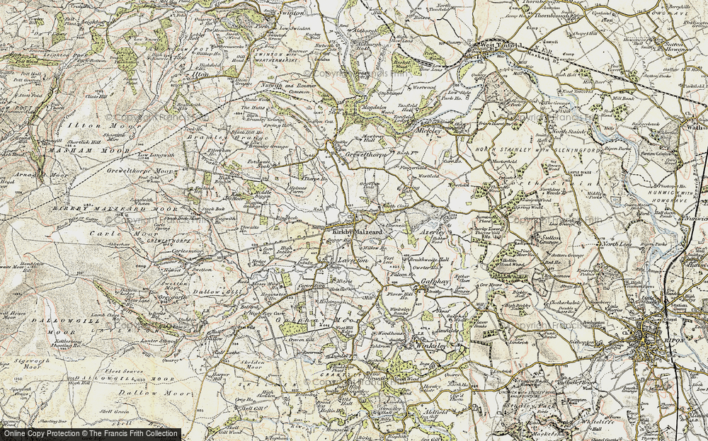 Old Map of Kirkby Malzeard, 1903-1904 in 1903-1904