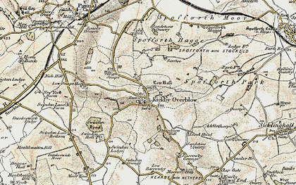 Old map of Kirkby Overblow in 1903-1904