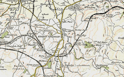 Old map of Kirkby Stephen in 1903-1904