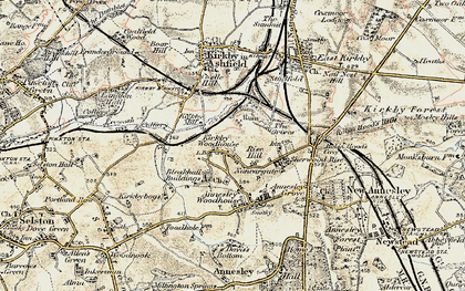 Old map of Kirkby Woodhouse in 1902-1903